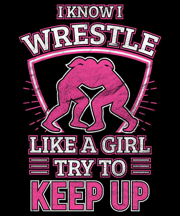 Girl Wrestler Funny Wrestling Digital Art by Michael S - Fine Art America