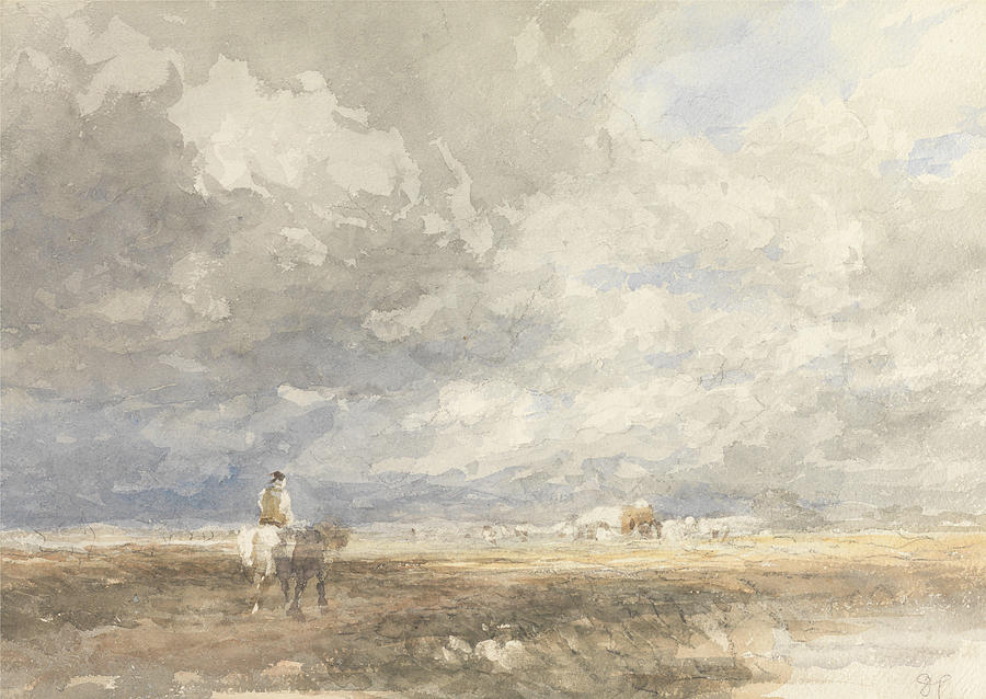 David Cox Painting - Going to the Hayfield  #3 by David Cox