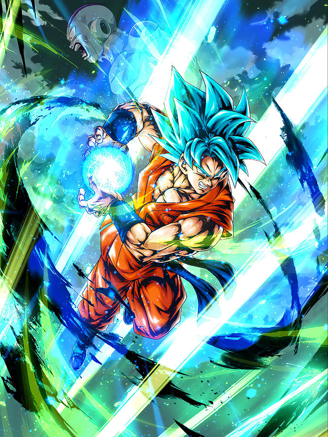 Goku Blue Digital Art by Lac Lac | Pixels