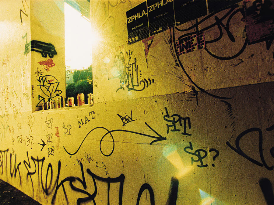 Graffiti on wall #3 Photograph by Dex Image