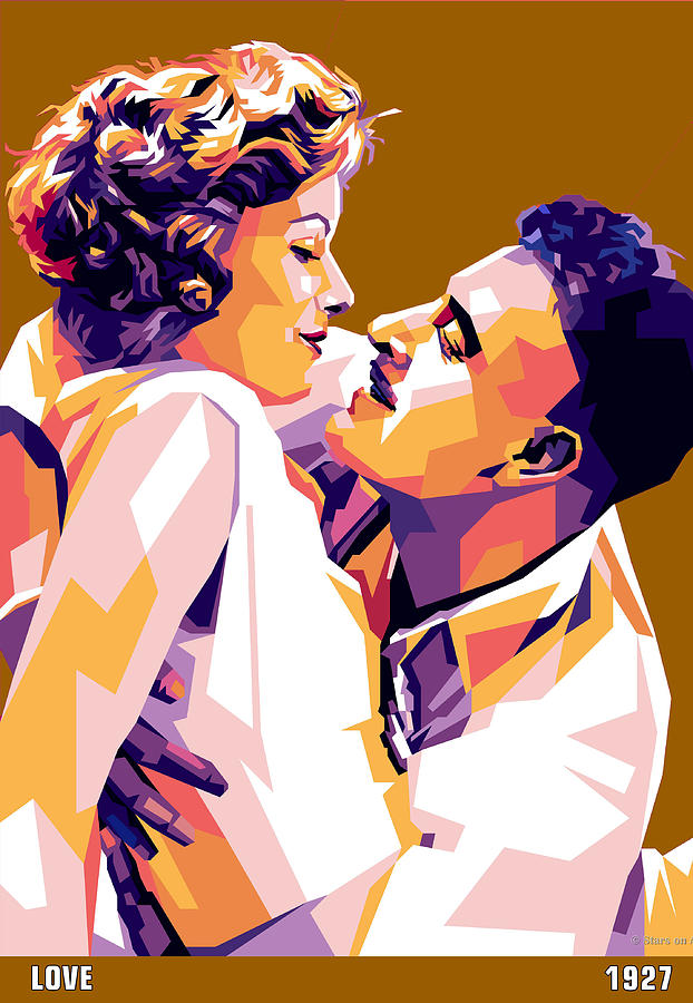 Greta Garbo and John Gilbert #3 Digital Art by Movie World Posters