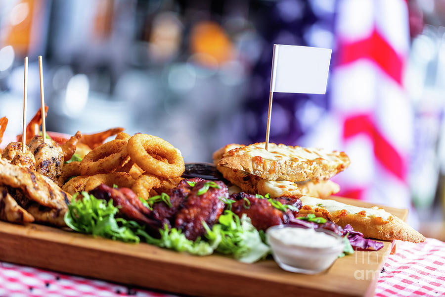 Grilled snack plate served in american restaurant #3 Photograph by Michal Bednarek