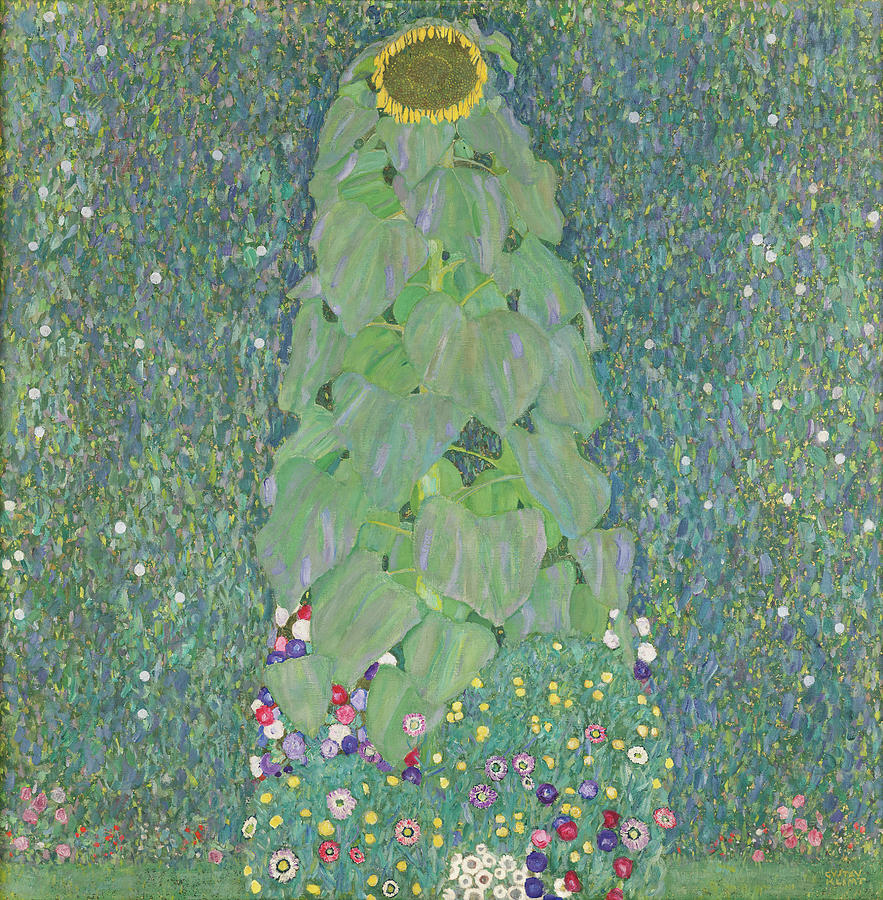 Gustav Klimt    Rosebushes under the Trees    Google Art Project #3 Painting by MotionAge Designs