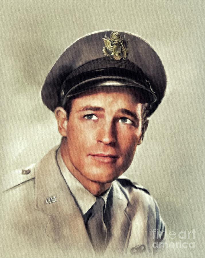 Guy Madison, Vintage Actor #3 Painting by Esoterica Art Agency