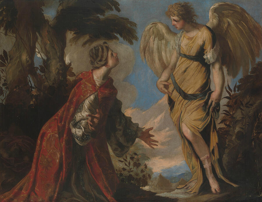 Hagar and the Angel by Francesco Maffei Hagar and the Angel by Francesco Maffei