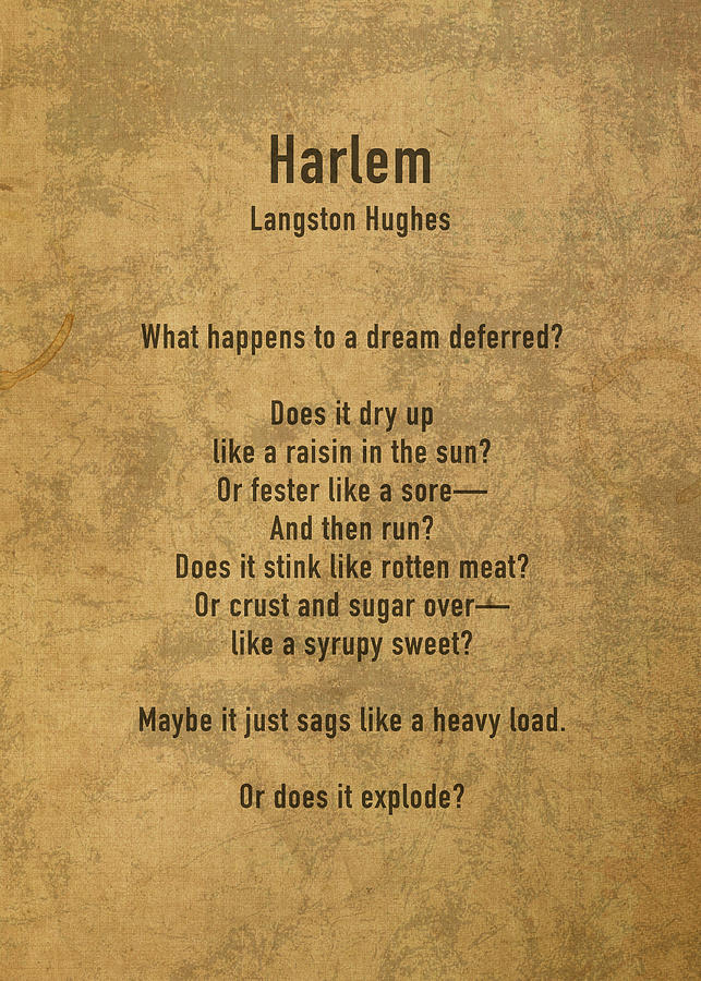 harlem by langston hughes analysis essay