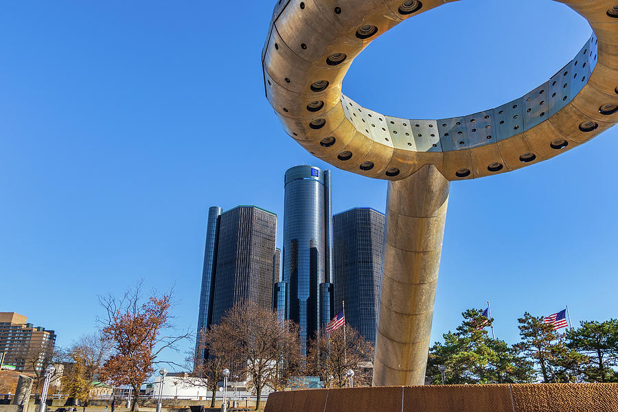 Hart Plaza in Detroit, Michigan #3 Photograph by Bryan Pollard - Pixels