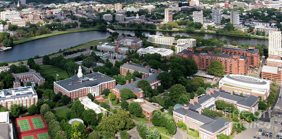 Harvard Business School at Harvard University Aerial #4 Photograph by David Oppenheimer