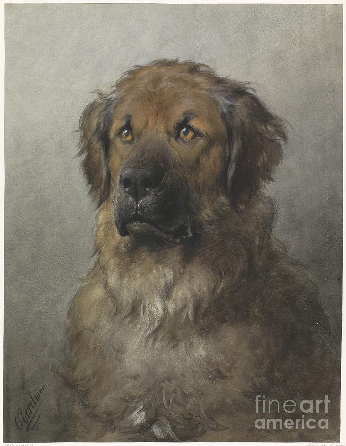 Nature Painting - Head of a Leonberger, Otto Eerelman, c. 1880 - c. 1892 #3 by Shop Ability