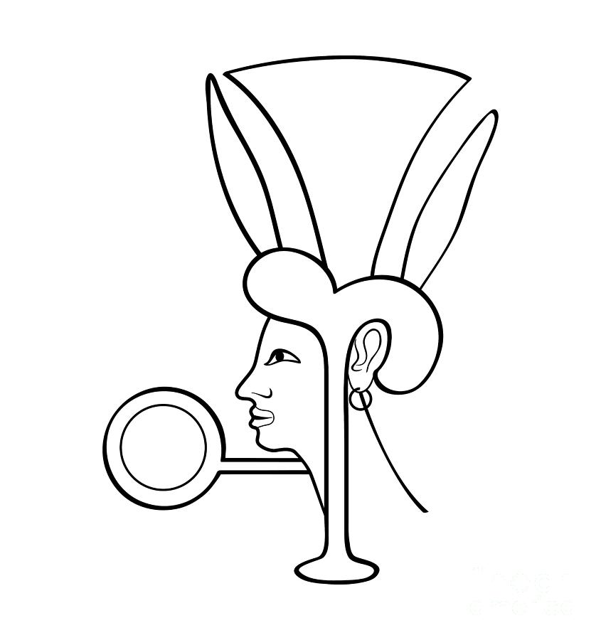 Head Of An Ancient Egyptian Drawing