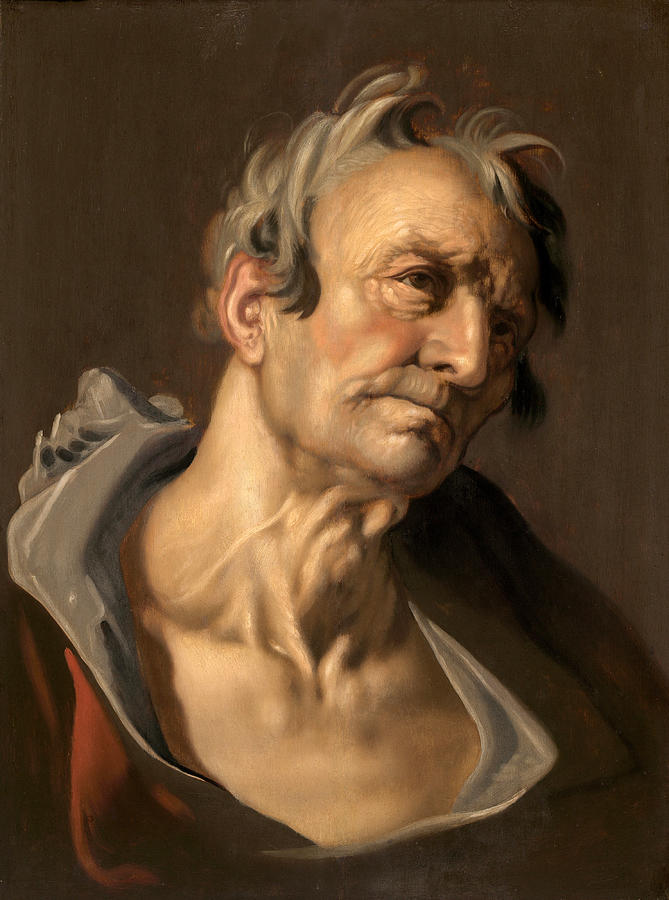 Head of an Old Man #4 Painting by Abraham Bloemaert