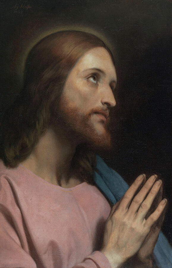 Head of Christ, from 1849 Painting by Ary Scheffer