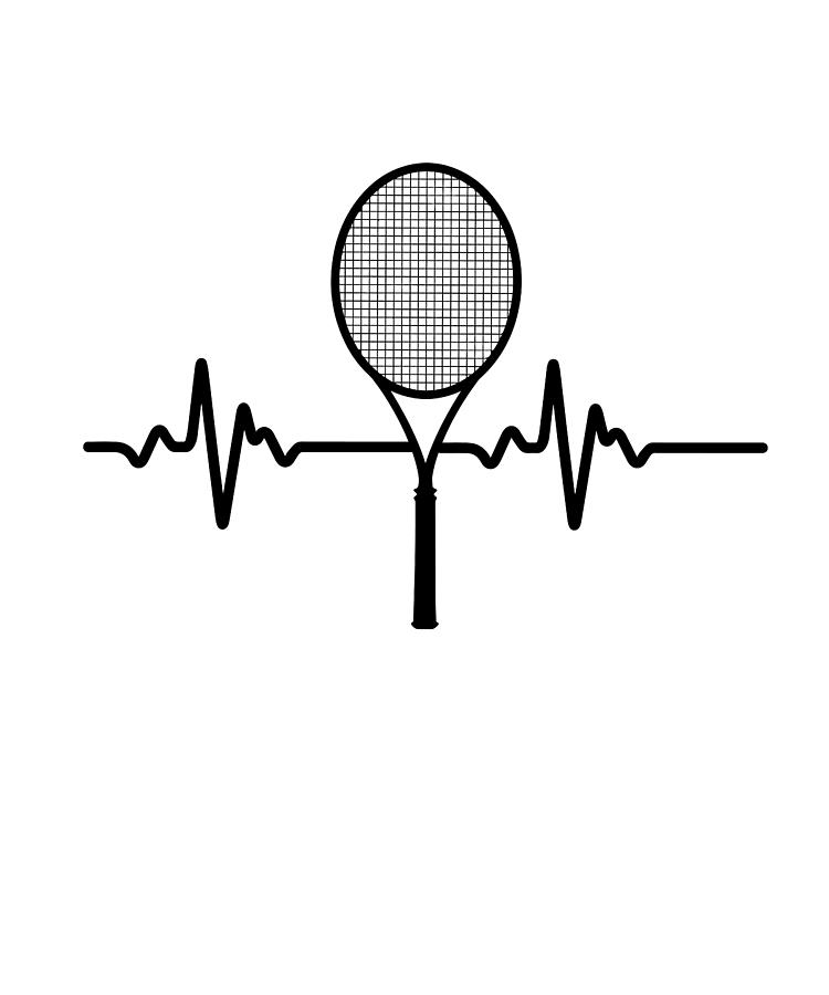 Heartbeat Tennis Digital Art by Steven Zimmer - Fine Art America