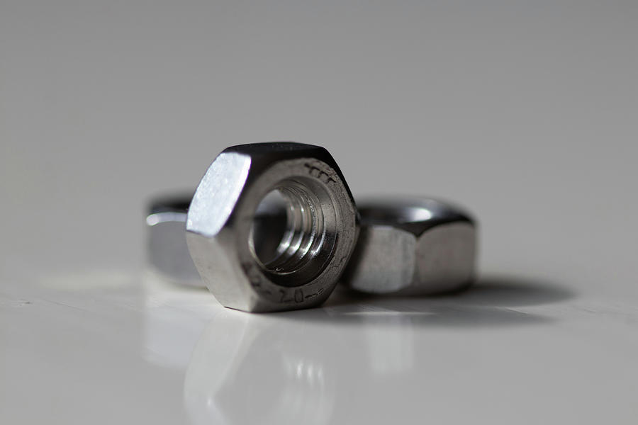 3 Hexagonal Nuts Photograph by Avenue Des Images 3 Hexagonal Nuts Photograph by Avenue Des Images