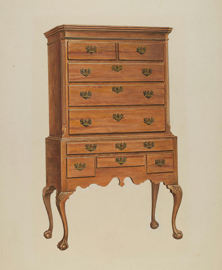 Highboy Drawing by Charles Squires - Pixels