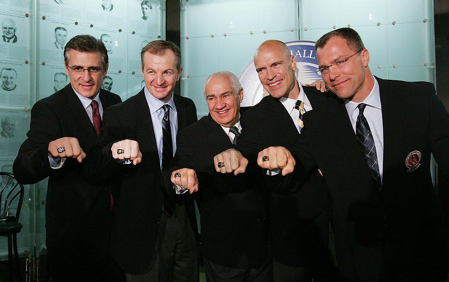 Hockey Hall of Fame Induction Photo Opportunity Photograph by Bruce Bennett