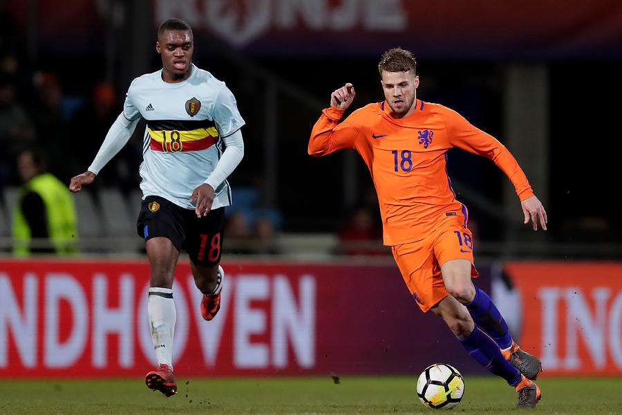 Holland U21 v Belgium U21 #3 Photograph by Soccrates Images