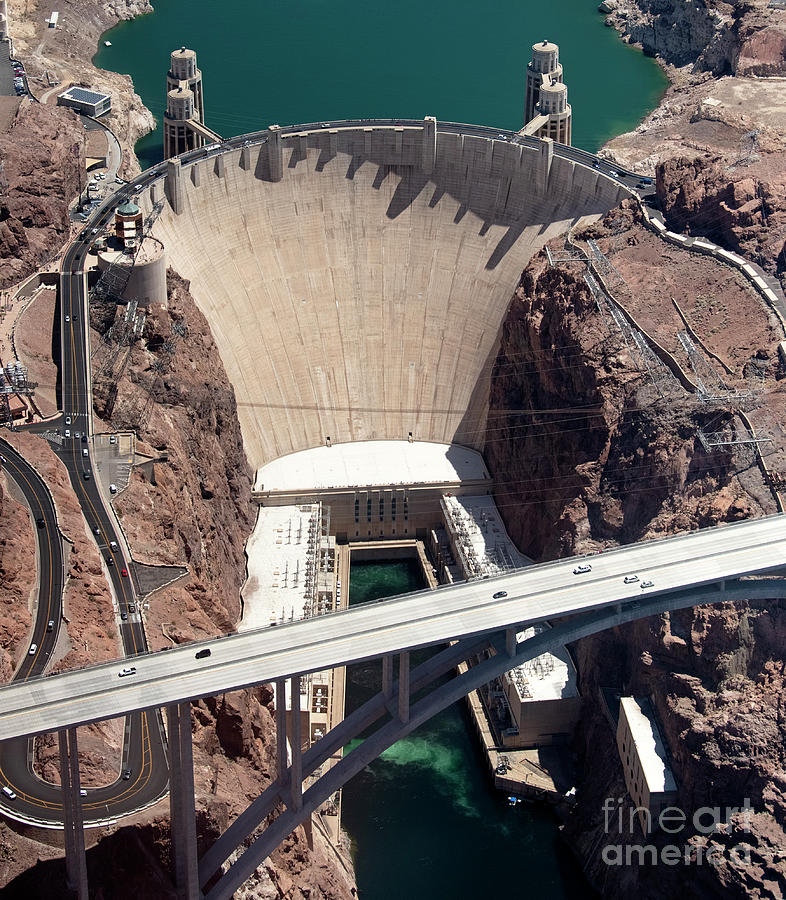 Hoover Dam Aerial View #3 Photograph by David Oppenheimer