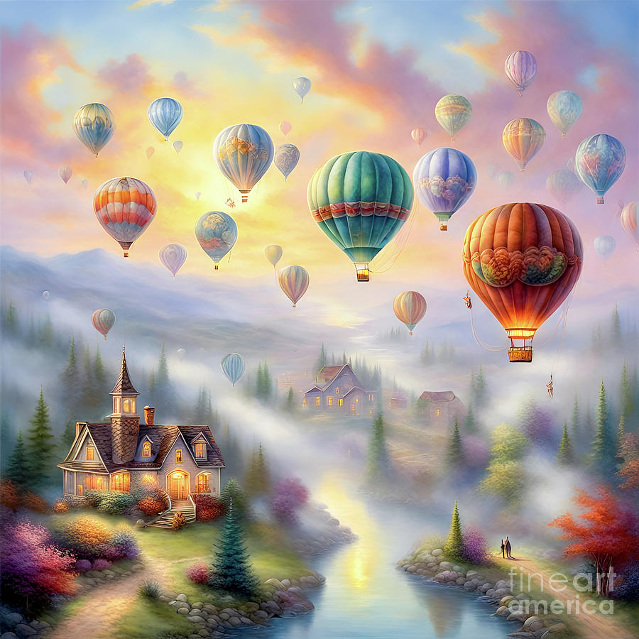 Landscape Photograph - Hot-air Balloons #3 by Glenn Franco Simmons