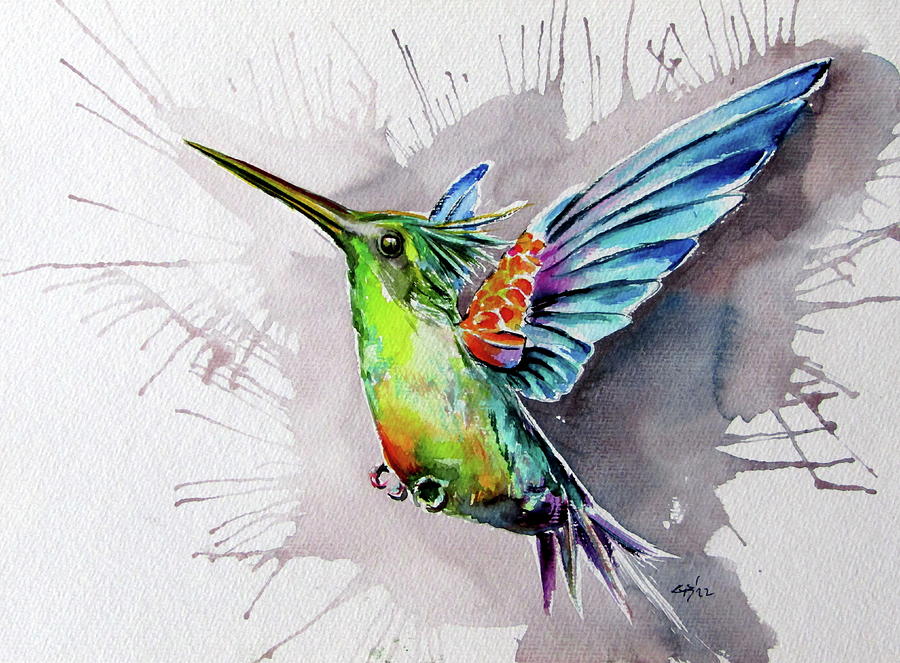 Hummingbird Painting by Kovacs Anna Brigitta - Fine Art America