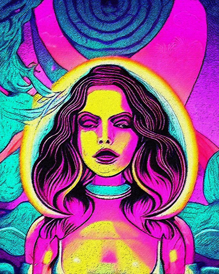 Hypnotic Illustration Of Lana Del Rey Digital Art by Edgar Dorice ...