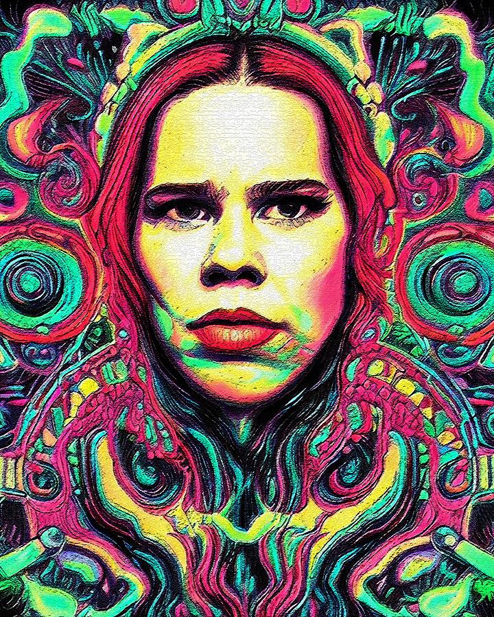 Hypnotic Illustration Of Natalie Merchant Digital Art by Edgar Dorice