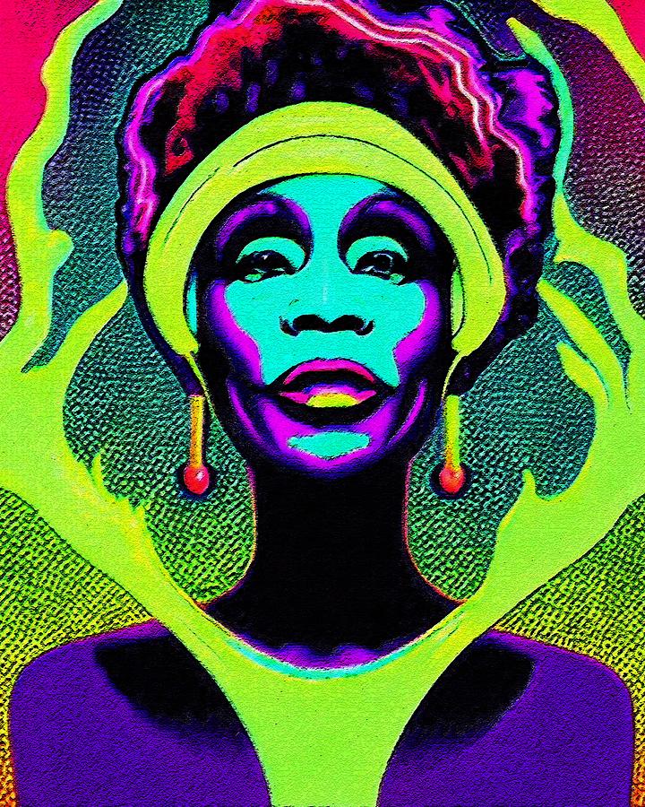 Hypnotic Illustration Of Whitney Houston Digital Art by Edgar Dorice ...