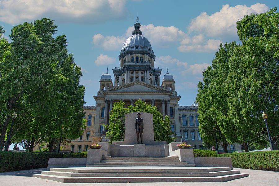 Illinois state capitol in Springfield, Illinois #3 Photograph by Eldon McGraw
