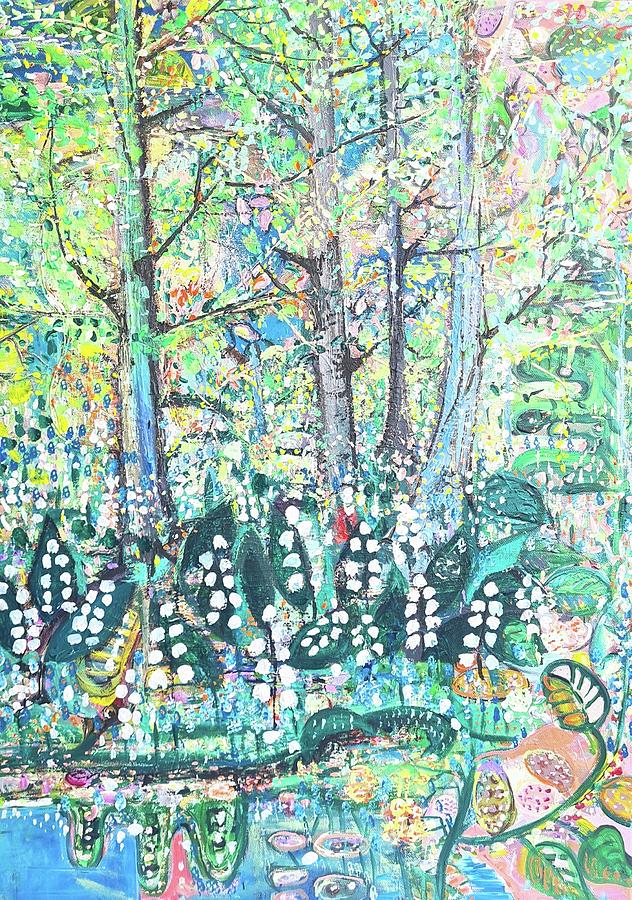 In the Woods #2 Painting by Evelina Popilian