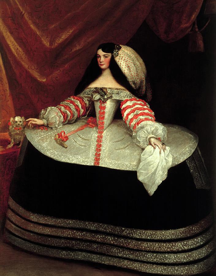 Ines de Zuniga, Countess of Monterrey Painting by Juan Carreno de ...