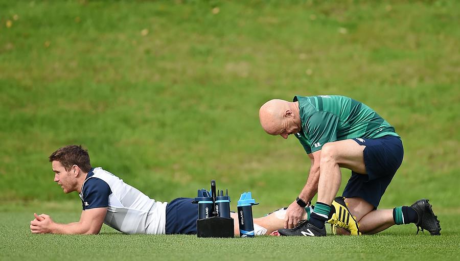 Ireland Rugby Squad Training - 2015 Rugby World Cup #3 Photograph by Sportsfile