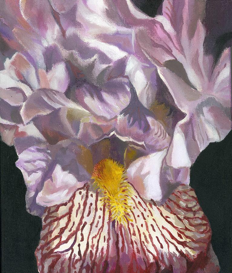 Iris In Pink #2 Painting by Alfred Ng