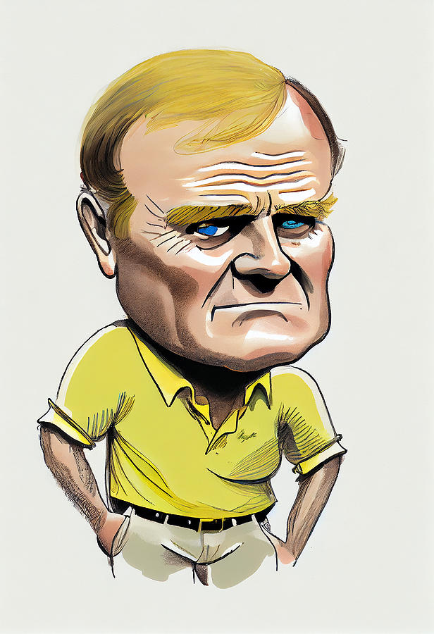 Jack Nicklaus Mixed Media - Jack Nicklaus Caricature #3 by Stephen Smith Galleries
