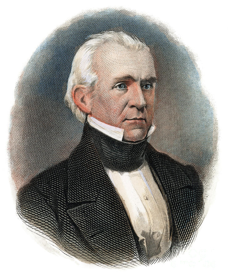 James Knox Polk Painting by Granger - Fine Art America