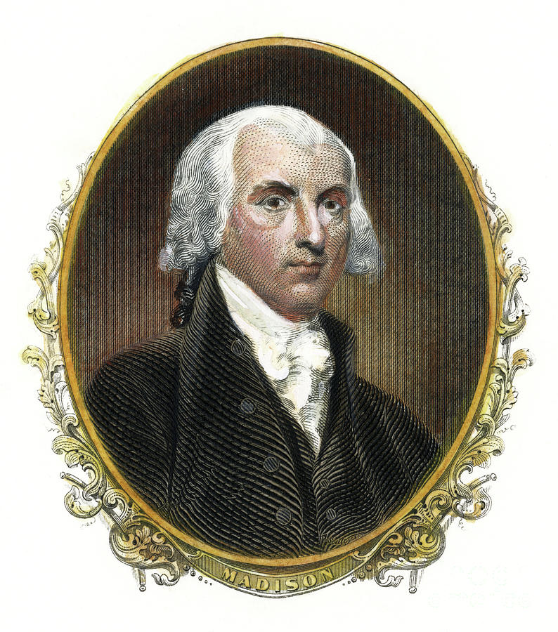 James Madison #3 Painting by Granger