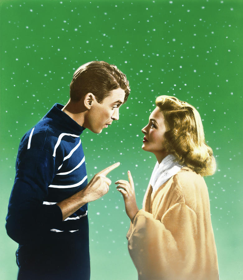 JAMES STEWART and DONNA REED in ITS A WONDERFUL LIFE -1946-, directed by FRANK CAPRA. #3 Photograph by Album