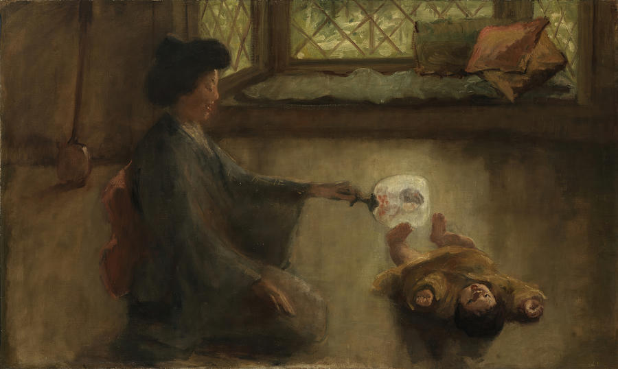 Japanese Painting - Japanese Lullaby #3 by Alice Pike Barney Japanese Painting - Japanese Lullaby #3 by Alice Pike Barney