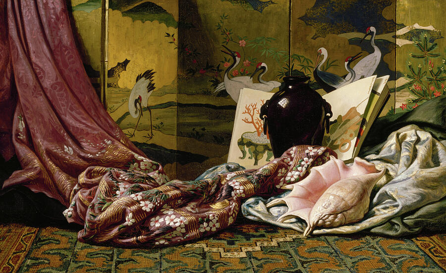 Japanese Still Life, from 1879 Painting by Elihu Vedder