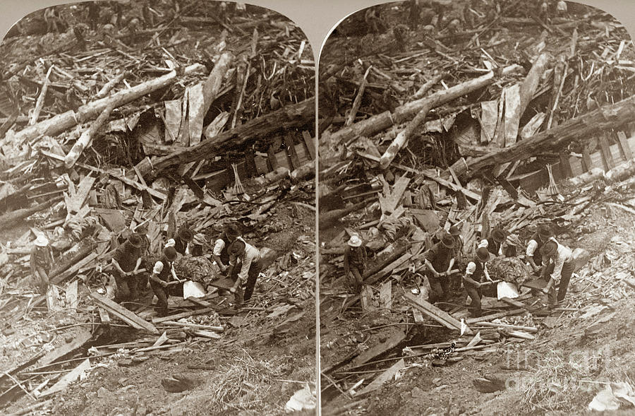 Johnstown Flood, 1889 #2 Photograph by George Barker