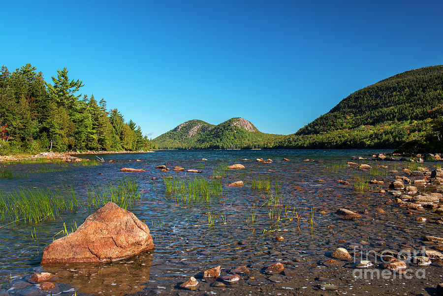 Jordan Pond and View of the Bubbles, Acadia National Park, Maine ...