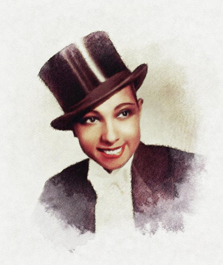 Josephine Baker, Singer and Actress Painting by Esoterica Art Agency