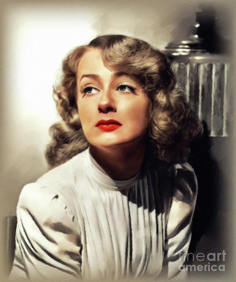 June Havoc, Vintage Actress #3 Painting by Esoterica Art Agency