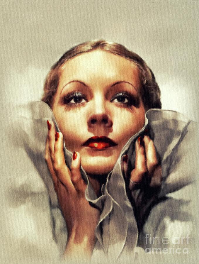 June Knight, Vintage Actress #3 Painting by Esoterica Art Agency