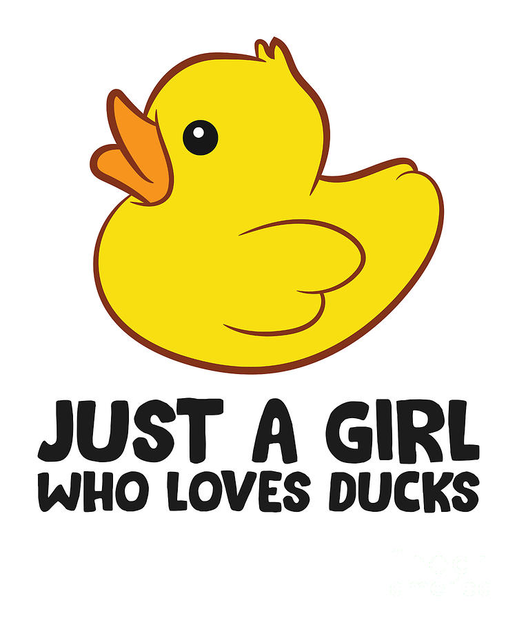 Just a Girl Who Loves Ducks Tapestry - Textile by EQ Designs - Fine Art ...