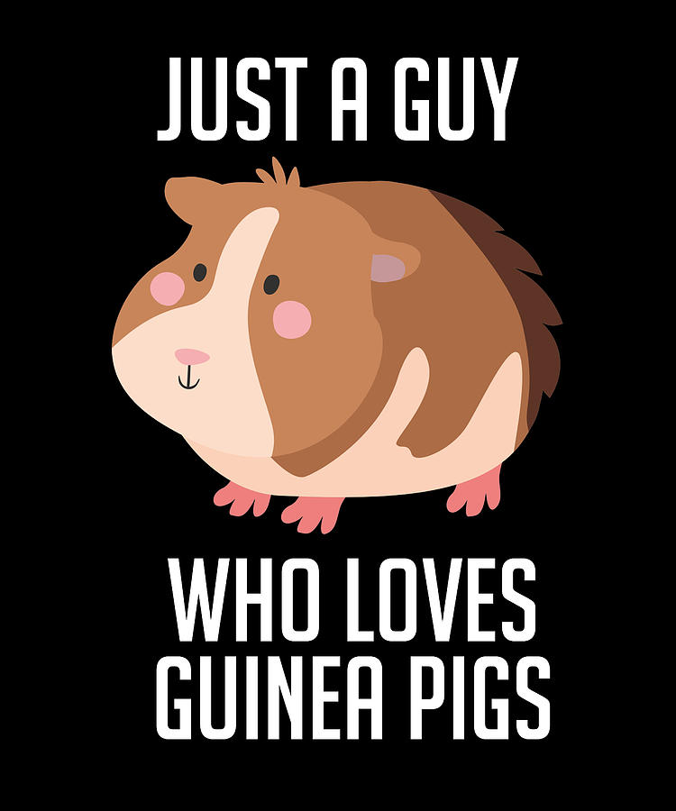 Just A Guy Who Loves Guinea Pigs Digital Art by Cynto - Fine Art America