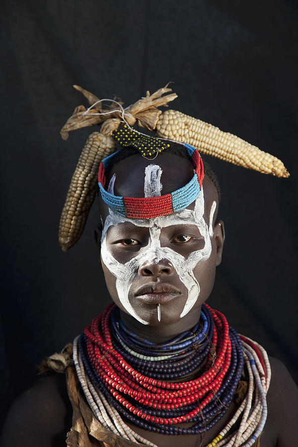 Karo tribe woman #3 Photograph by Buena Vista Images