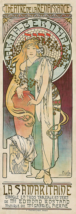 La Samaritaine Painting by Alphonse Mucha - Fine Art America