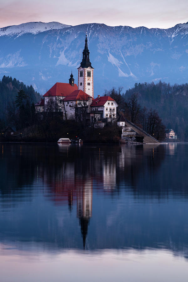 Lake Bled and the Island church #3 Photograph by Ian Middleton
