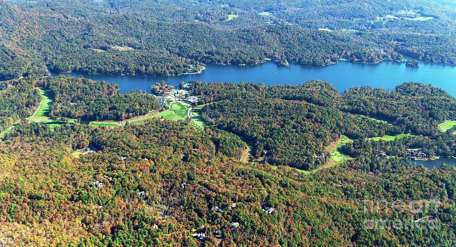 Lake Toxaway North Carolina Aerial View #3 Photograph by David Oppenheimer