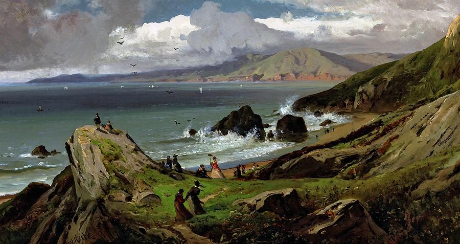 Mountain Painting - Lands End #3 by William Keith